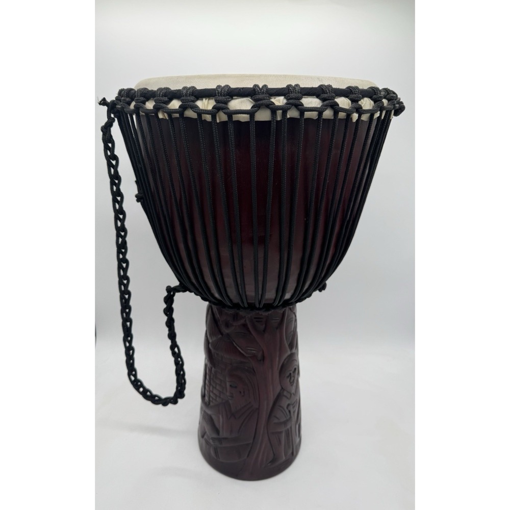 Meinl African Style Djembe – Large 24" Carved Village Drum